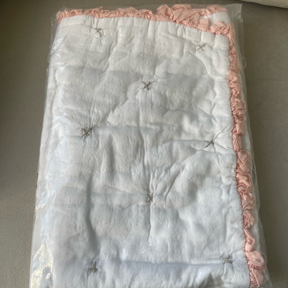 Pink Ruffle Stroller Blanket - Picture 3 of 3